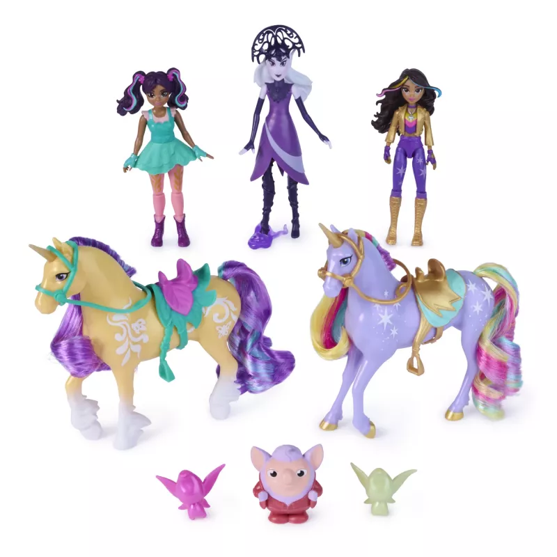 Unicorn Academy, Magiškas Išlaisvintas Nuotykių Rinkinys, Velykų Dovanų Idėja, Su Sophia, Ava, Ravenzella Lėlėmis, Wildstar, Leaf Vienaragiais ir Daugiau