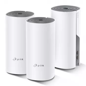 TP-Link Deco E4 AC1200 Viso namo „Mesh“ Wi-Fi sistema, 3 vnt. rinkinys