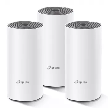 TP-Link Deco E4 AC1200 Viso namo „Mesh“ Wi-Fi sistema, 3 vnt. rinkinys