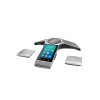 IP konferencinis telefonas Yealink CP960 — sidabrinis, mygtukai ir lietiminis valdymas, Micro-USB B ir USB-A, 338×338×74 mm