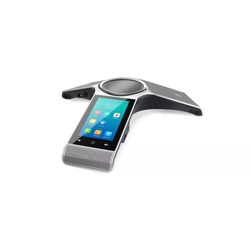 IP konferencinis telefonas Yealink CP960 — sidabrinis, mygtukai ir lietiminis valdymas, Micro-USB B ir USB-A, 338×338×74 mm