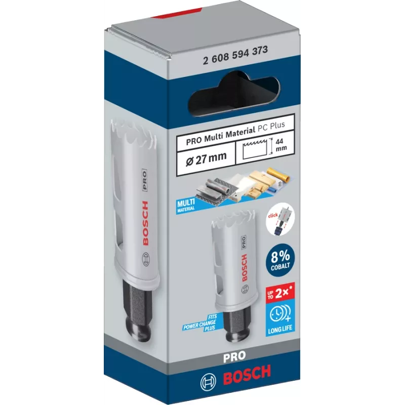 Pjūklelis Bosch PRO Multi Material PC Plus 44/27 mm — vienetinis, gręžtuvui, Ø27 mm