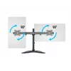 Multibrackets M Deskstand Basic Dual, laisvai pastatomas, 16 kg, 38,1 cm (15 col.), 68,6 cm (27 col.), 100 x 100 mm, juodas