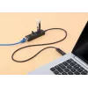 Manhattan USB-C & USB-A jungtis / šakotuvas, 4 prievadai: Ethernet ir 3x USB-A, 5 Gbps (USB 3.2 Gen1), maitinamas iš USB