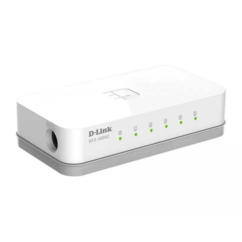 D-Link ES-1005C/E nevaldomas Fast Ethernet (10/100) stalinis jungiklis baltas