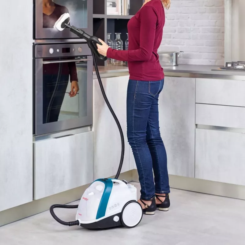 Polti Vaporetto Smart 100_B cilindrinis garinis valytuvas 1500 W mėlynas, baltas