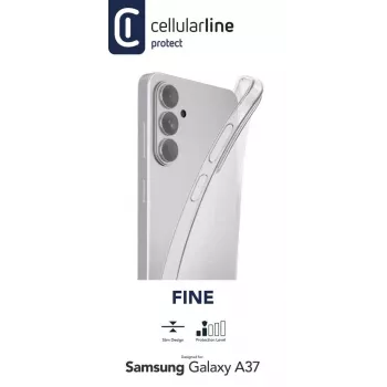 Cellularline Fine - Samsung Galaxy A37, skaidrus, silikoninis dėklas