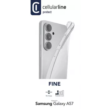 Cellularline Fine dėklas Samsung Galaxy A57 – skaidrus, 6.7 colio