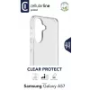 Cellularline Clear Protect dėklas Samsung Galaxy A57 su guminiais kraštais