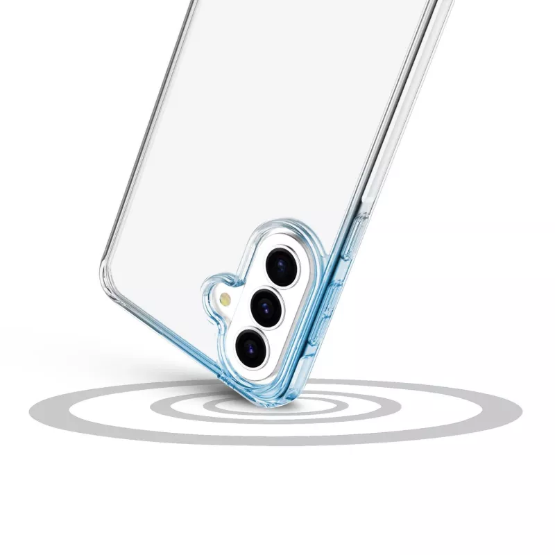Cellularline Clear Protect dėklas Samsung Galaxy A57 su guminiais kraštais