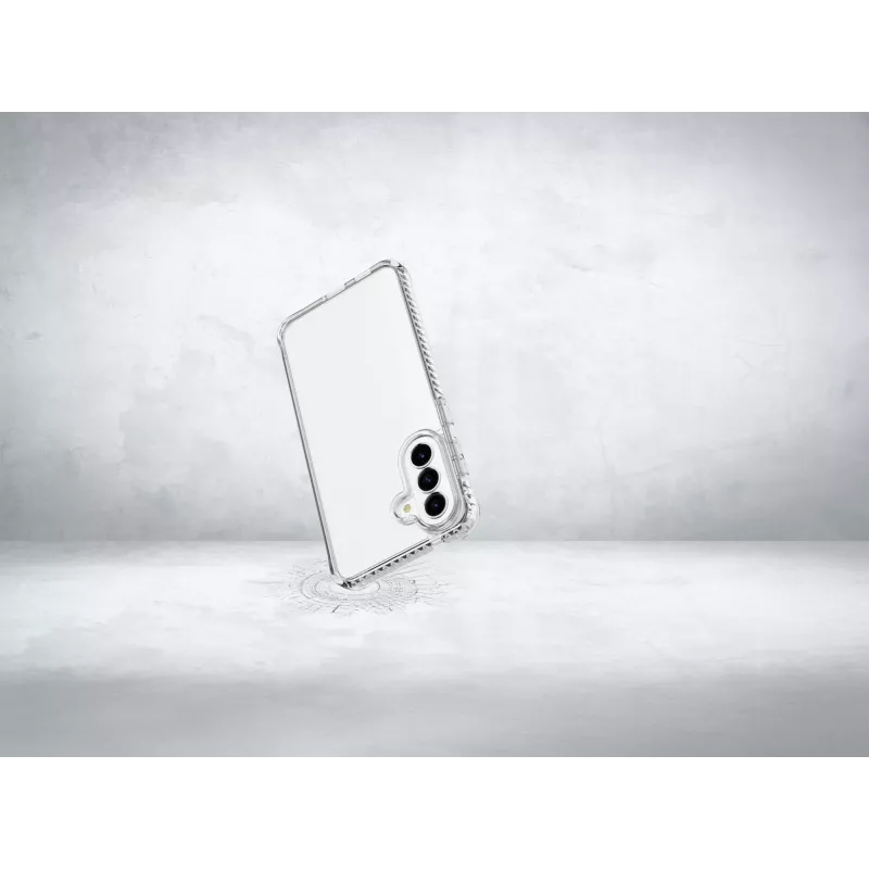 Cellularline Ultra Strong - Samsung Galaxy A57 itin apsauginis permatomas dėklas su smūgius sugeriančiais kraštais ir oro kameromis
