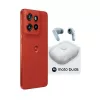 Motorola edge 60 neo + Moto Buds PG38C05749 16.1 cm (6.36 colio) Dual SIM Android 15 5G USB Type-C 8 GB 256 GB 5200 mAh Raudona