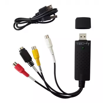 Techly I-USB-VIDEO-700TY vaizdo signalo keitiklis 720 x 576 pikselių