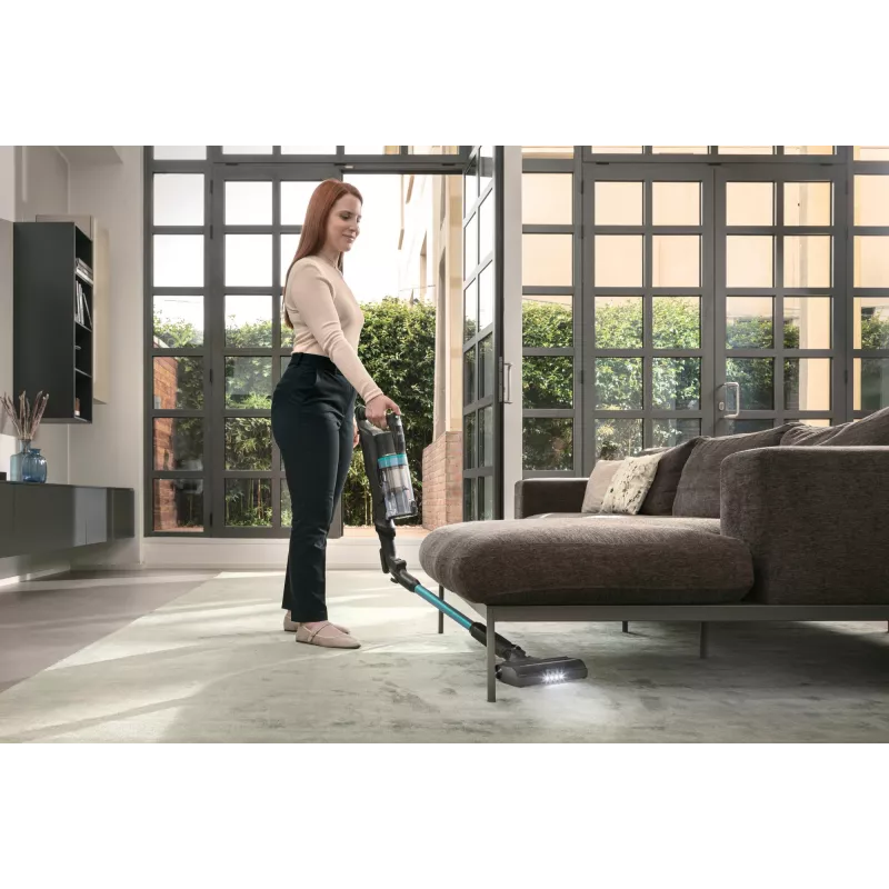 Hoover HF1P10PX 011 belaidis lazdinis dulkių siurblys, 165 W, 0.7 l, juodas/turquoise