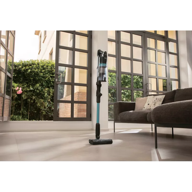 Hoover HF1P10PX 011 belaidis lazdinis dulkių siurblys, 165 W, 0.7 l, juodas/turquoise