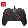 Laidinis žaidimų valdiklis Turtle Beach Rematch, skirtas Nintendo Switch 2 – USB‑C, 3 m laidas, galinis mygtukas, D-padas, juoda