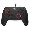 Laidinis žaidimų valdiklis Turtle Beach Rematch, skirtas Nintendo Switch 2 – USB‑C, 3 m laidas, galinis mygtukas, D-padas, juoda