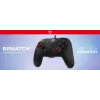 Laidinis žaidimų valdiklis Turtle Beach Rematch, skirtas Nintendo Switch 2 – USB‑C, 3 m laidas, galinis mygtukas, D-padas, juoda