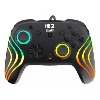 Žaidimų pultas Turtle Beach Afterglow Wave Black, laidinis RGB, USB-C, 3 m, skirta Nintendo Switch / Switch 2