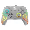 Prievadinis RGB žaidimų valdiklis Turtle Beach Afterglow Wave pilka – USB-C, 3 m laidas, skirta Nintendo Switch / Switch 2 / Switch OLED
