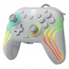 Prievadinis RGB žaidimų valdiklis Turtle Beach Afterglow Wave pilka – USB-C, 3 m laidas, skirta Nintendo Switch / Switch 2 / Switch OLED