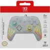 Prievadinis RGB žaidimų valdiklis Turtle Beach Afterglow Wave pilka – USB-C, 3 m laidas, skirta Nintendo Switch / Switch 2 / Switch OLED