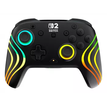 Belaidis RGB žaidimų valdiklis Turtle Beach Afterglow Wave Black, skirtas Nintendo Switch 2 – Bluetooth / USB-C, įmontuota baterija 20 h, 3 m laidas