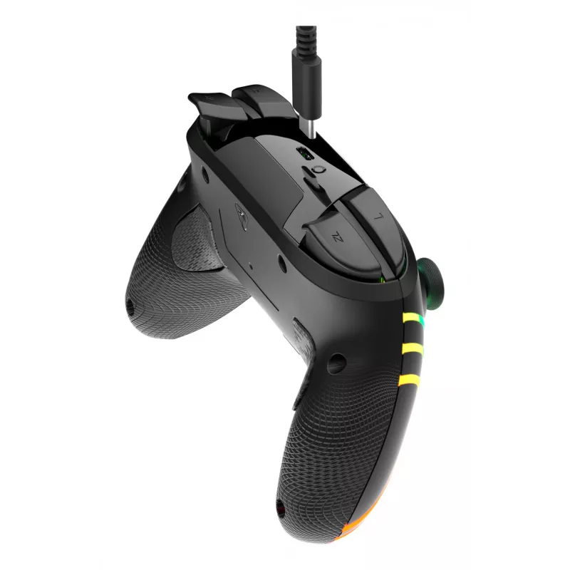 Belaidis RGB žaidimų valdiklis Turtle Beach Afterglow Wave Black, skirtas Nintendo Switch 2 – Bluetooth / USB-C, įmontuota baterija 20 h, 3 m laidas