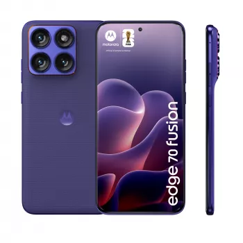 Išmanusis telefonas Motorola edge 70 fusion — Snapdragon 7s Gen 3, 8 GB RAM, 256 GB, 6,78 colio OLED, 50 MP dviguba kamera, 5G, Android 16, 5200 mAh, Violetinė
