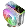 Mars Gaming MCPU-VR White CPU aušintuvas Dual Infinity Mirror ARGB 4 HCT šilumos vamzdeliai 180W TDP itin tylus PWM 12cm ventiliatorius