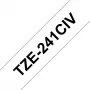 Brother TZE-241CIV lipni juosta etiketėms, TZ serija, 20 vnt. pakuotė
