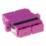 SC duplex adapteris ACT EA3004 daugiamodis OM4 violetinis