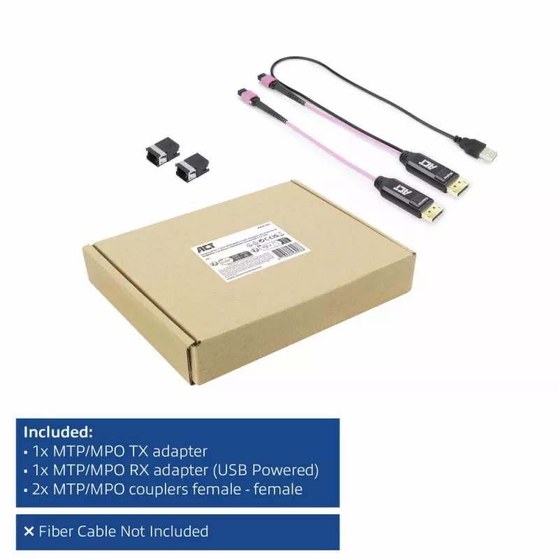 ACT DisplayPort į MTP/MPO adapterių rinkinys iki 8K@60Hz (AK4165)