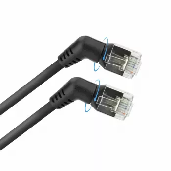 Tinklo kabelis ACT DD1901 Cat6 U/FTP (STP) 1 m RJ-45 Juodas
