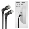 ACT DD1903 tinklo kabelis Cat6 U/FTP (STP) juodas, 3 m, RJ-45 į RJ-45, paauksuoti kontaktai