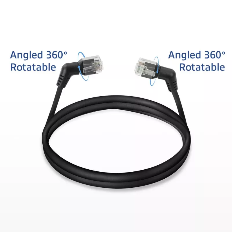 ACT tinklo kabelis DD1952 Cat6 U/FTP (STP) 0,25 m Juodas RJ-45 į RJ-45