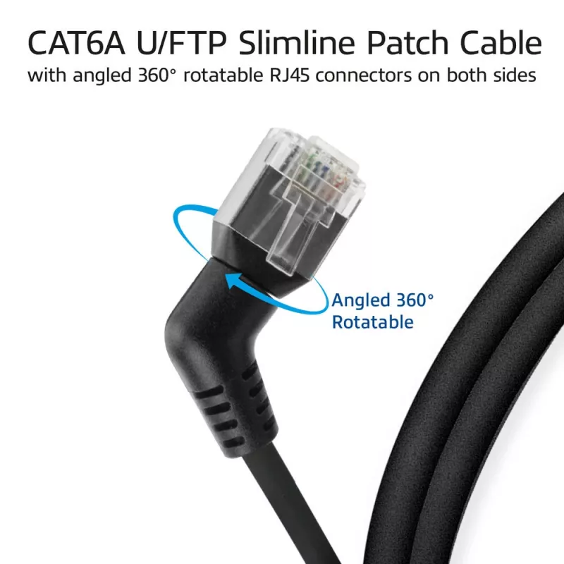 ACT tinklo kabelis DD1952 Cat6 U/FTP (STP) 0,25 m Juodas RJ-45 į RJ-45
