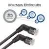 ACT tinklo kabelis DD1952 Cat6 U/FTP (STP) 0,25 m Juodas RJ-45 į RJ-45