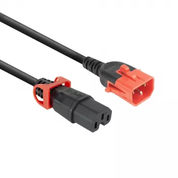 ACT maitinimo laidas C14 IEC Lock+ Dual Locking - C15 IEC Lock+ juodas 3 m, PC3876