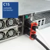 ACT maitinimo laidas C14 IEC Lock+ Dual Locking - C15 IEC Lock+ baltas 1 m, PC3871