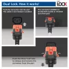 ACT Powercord C14 IEC Lock+ Dual Locking - C15 IEC Lock+ balta 3 m, PC3879