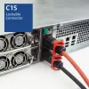 ACT maitinimo laidas C14 IEC Lock+ Dual Locking - C15 IEC Lock+ raudonas 1 m, PC3869
