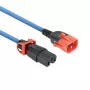 ACT maitinimo laidas C14 IEC Lock+ Dual Locking - C15 IEC Lock+ mėlynas 1 m, PC3870