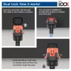 ACT maitinimo laidas C14 IEC Lock+ Dual Locking - C15 IEC Lock+ mėlynas 2 m, PC3874