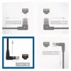 ACT Black 1 m U/UTP CAT6A LSZH plonas pataisymo kabelis su RJ45 90° kampu į viršų