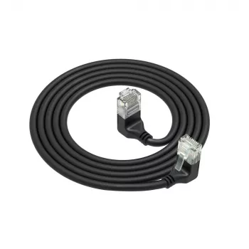 ACT DD7900 Cat6a U/UTP jungiamasis kabelis 0,5 m RJ-45 juodas
