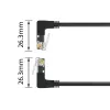 ACT DD7900 Cat6a U/UTP jungiamasis kabelis 0,5 m RJ-45 juodas
