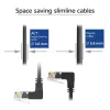 ACT DD7900 Cat6a U/UTP jungiamasis kabelis 0,5 m RJ-45 juodas