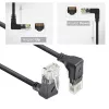 Tinklo jungiamasis laidas ACT DD7905 Cat6a U/UTP 5 m Juodas RJ-45