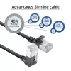 Tinklo kabelis ACT DA4903 Cat6a U/FTP (STP) juodas 3 m su RJ-45 auksuotais kontaktais